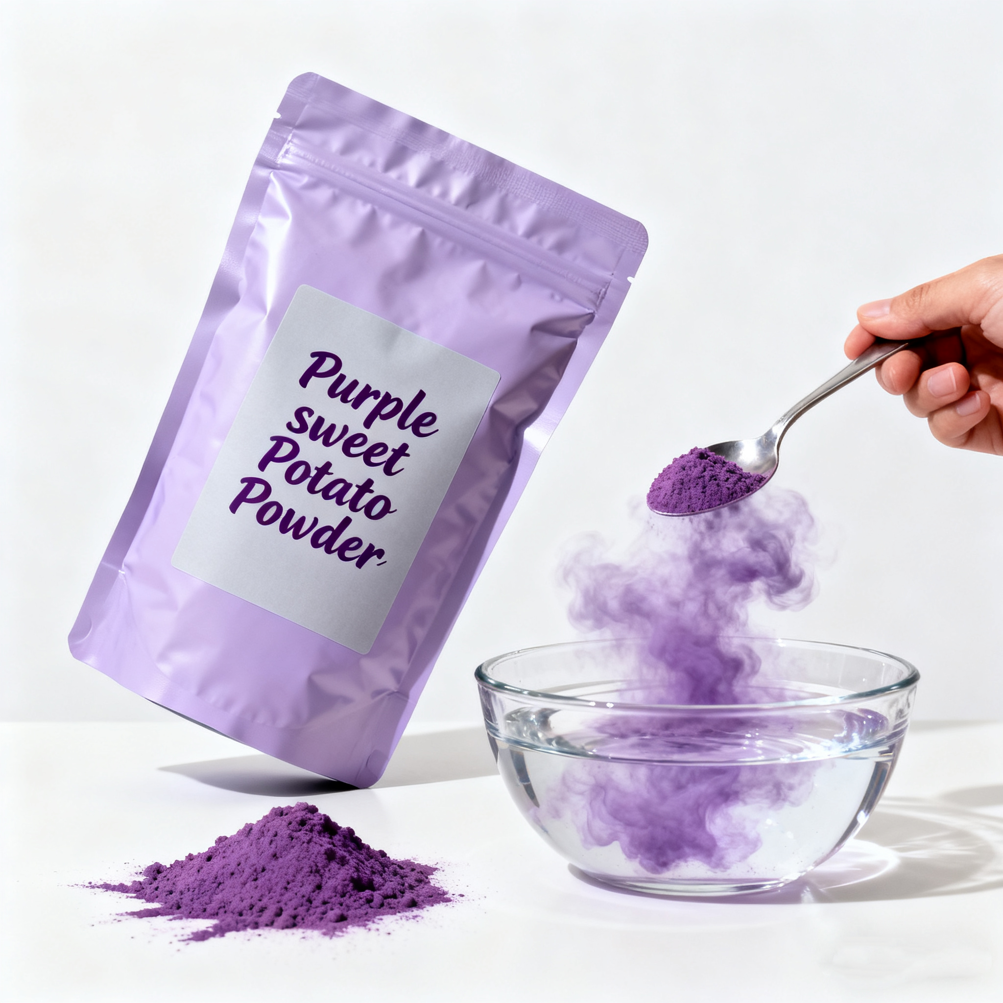 High Fiber Sugar-Free Ube Powder Natural Purple Sweet Potato Fruit Extract Low-Calorie Supplement for Functional Vacuum Packed