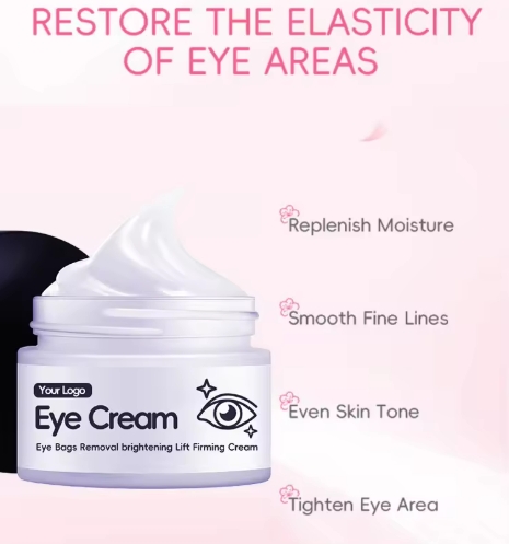Retinol Collagen Vitamin E Anti-Wrinkle Anti-Aging Peptide Formula Oil Eye Cream for Night Use Women's Vegetarian