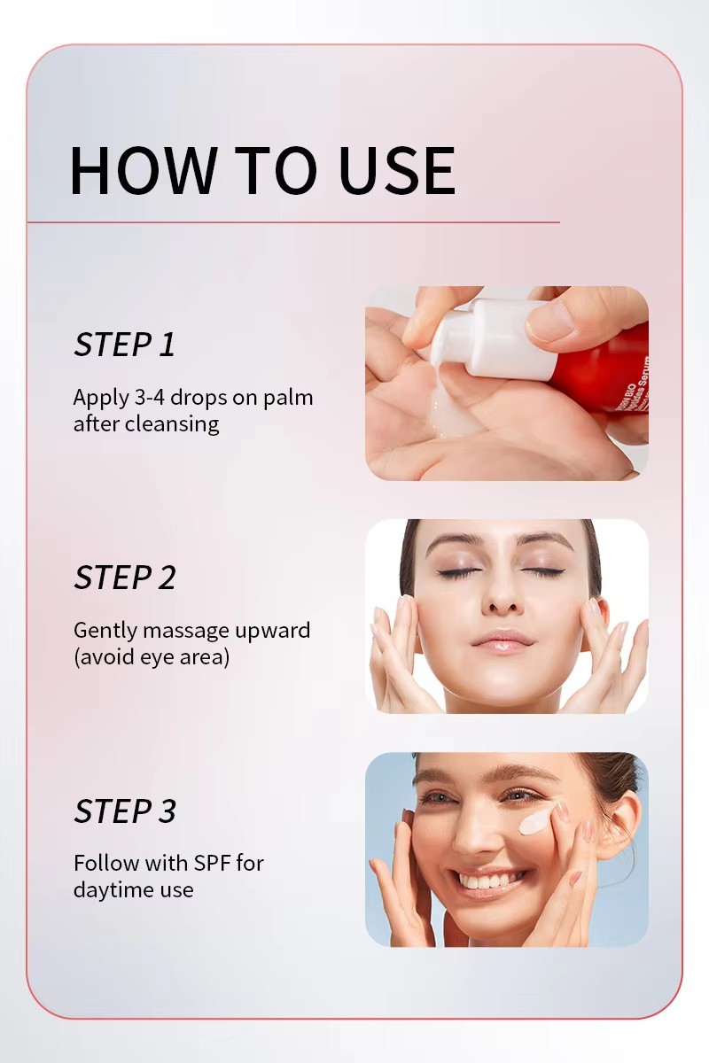 Korean Skincare Salmon DNA PDRN Pink Peptide Vitamin C Niacinamide Brightening Moisturizing Anti-Aging Firming Glow Serum Face