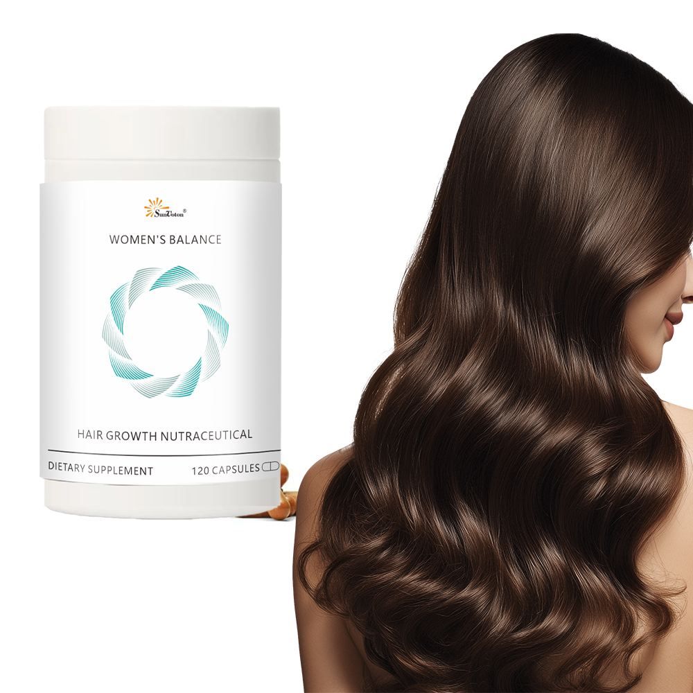 OEM/ODM Adult Women's Balance Hair Growth Nutraceutical Capsules Supporting Hair Growth Reducing Hair Loss 120 Capsules Per