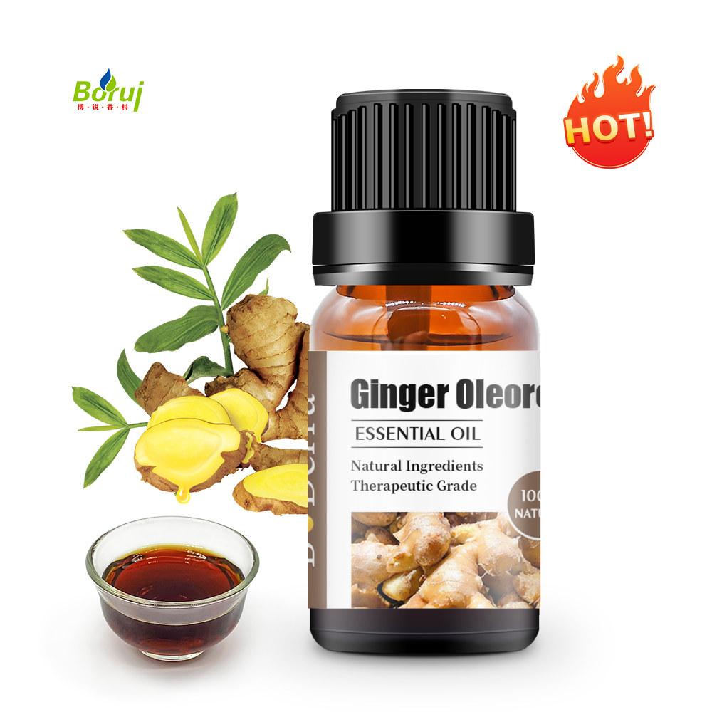 BORUI Wholesale Bulk Price 100% Pure Natural Spicy Food Grade Ginger Oleoresin Pure Essential Oil CO2 Extracted Cosmetic Use