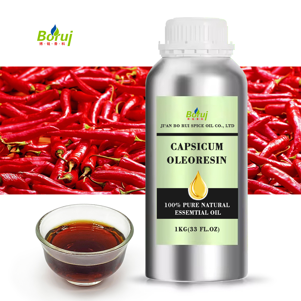 Natural Red Pepper Essential Oils Spicy Chili Oil Oleoresin Capsicum Oil for Cosmetic &amp; Pepper Spray Aceite De Chile