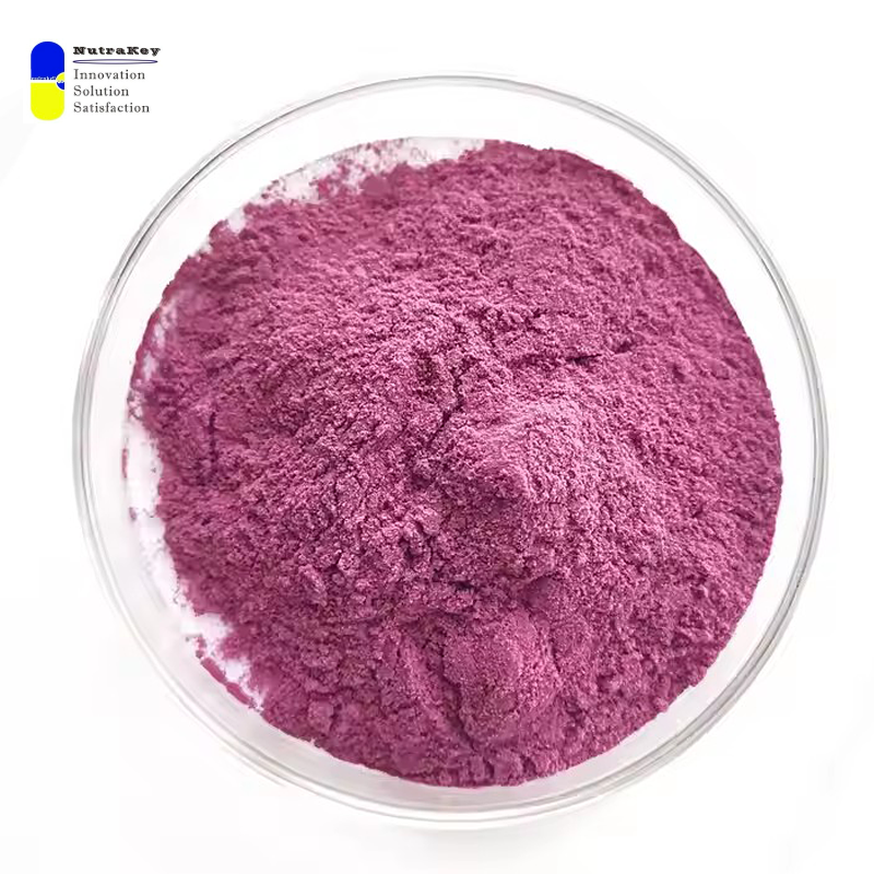 Natural Purple Sweet Potato Color Powder High Anthocyanin Content Food Grade Natural Dye for Beverage, Bakery, Cosmetics
