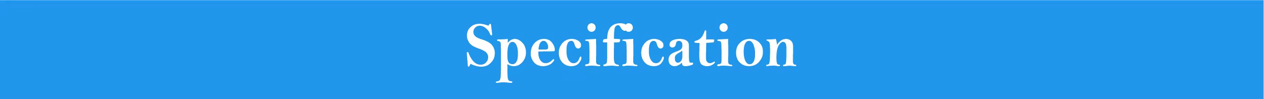 Product Specification Header