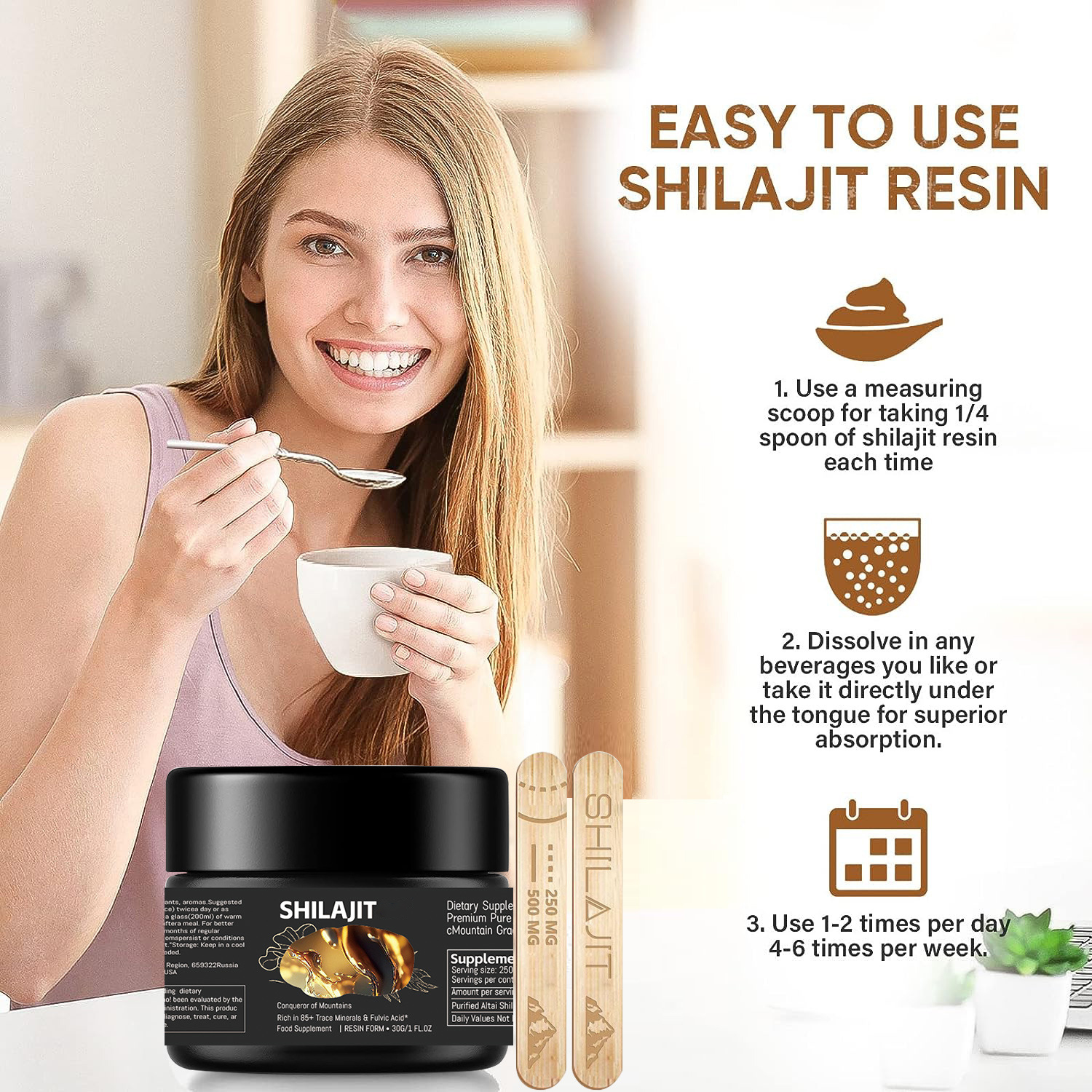 OEM Shilajit Resin 30gm Jar Natural Resin Herbal Supplements Extract Private Label Packaging Bulk Supply Product Complex Formula