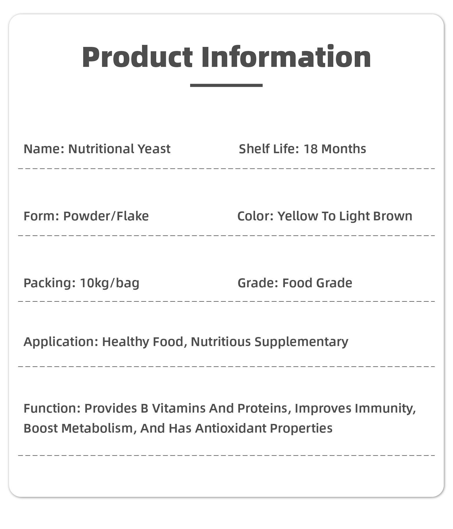 Yeast Product 2