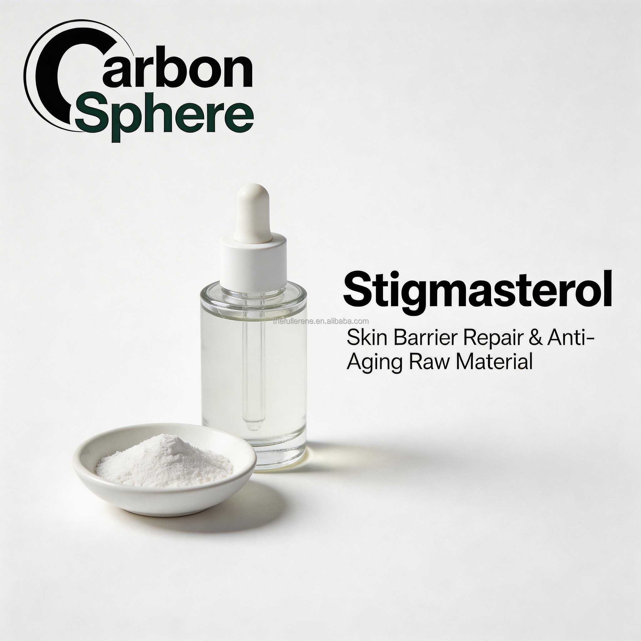 Bulk Cosmetic Grade Stigmasterol Extract Skin Repairing Active Ingredient Beauty Personal Care 95% Pure White Crystalline Powder