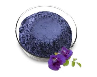 HEALTHY GREEN FOOD INGREDIENT DRIED BUTTERFLY PEA FLOWER POWDER NATURAL COLORANT FOR BEVERAGE