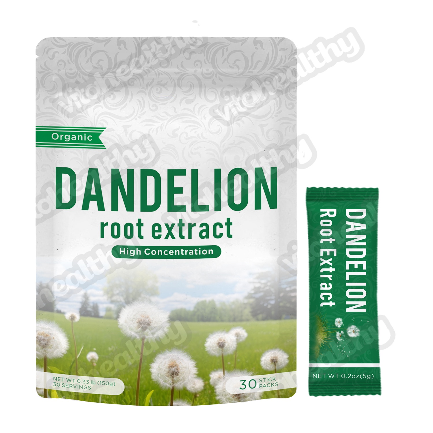 Vitahealthy OEM/ODM Private Label Dandelion Root Extract Powder Organic Dandelion Root Coffee Powder Support Liver &amp; Digestive