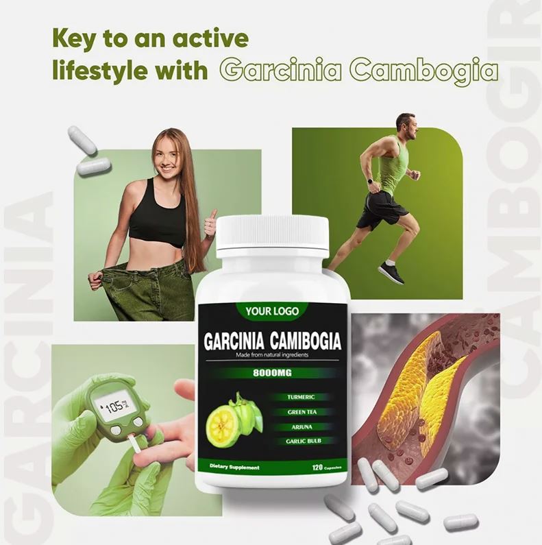 OEM Private Label Bulk Garcinia Cambogia Capsule Supplements Pure Slimming Products HCA Pills Garcinia Cambogia Extract Capsules