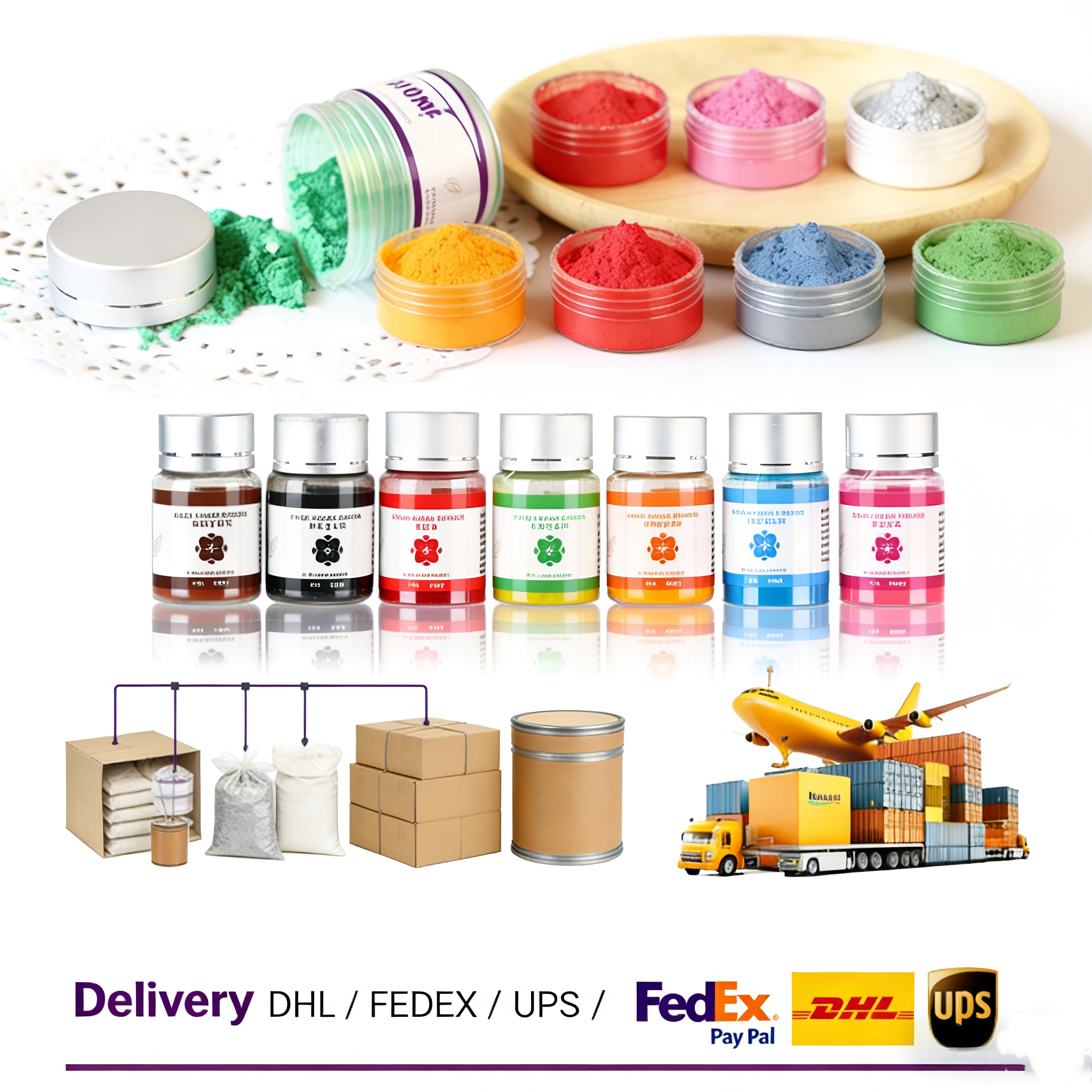 High Purity Natural OEM Food Pigment Powder Water Soluble Concentrated Colorant for Food Decoration DIY Craft