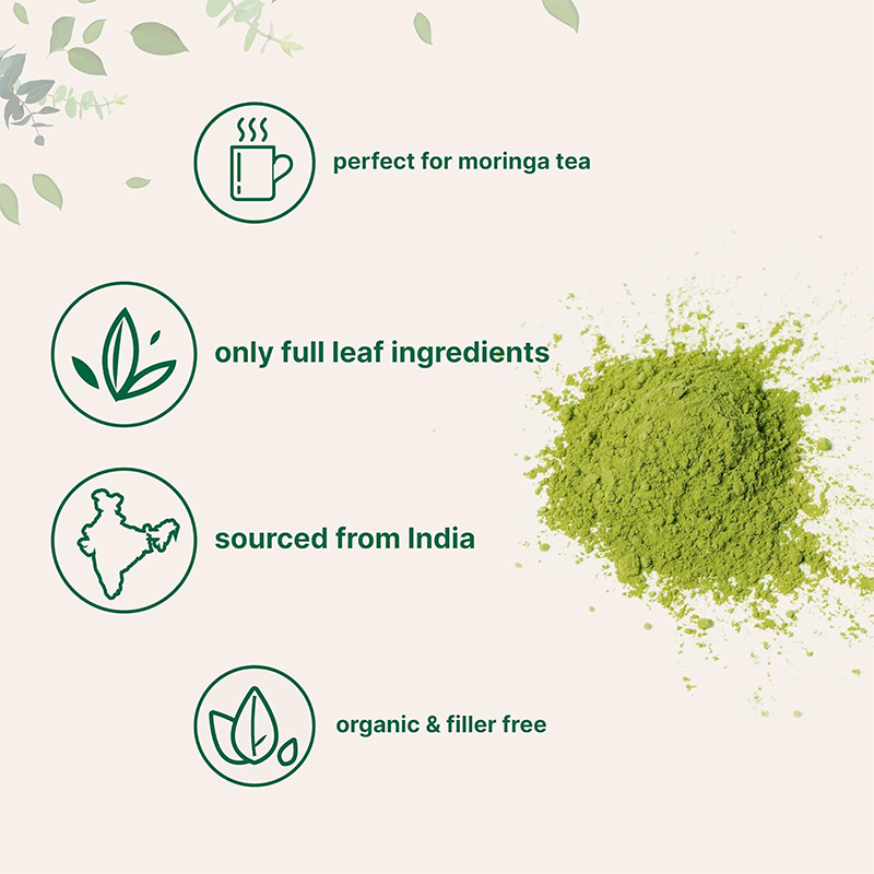 Rosebest China Supplier Wholesale Bulk OEM Private Label Flavoured Organic Pure Moringa Leaf Extract Powder Supplement in Bag