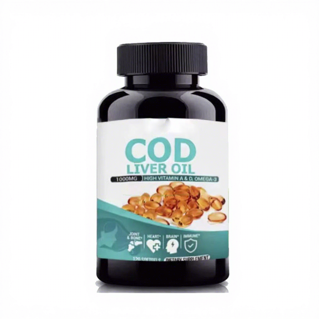VitaSpring Vitamin Omega 3 Softgel OEM Herbal Supplement 500mg 1000mg Halal Bulk Cod Liver Oil Capsules