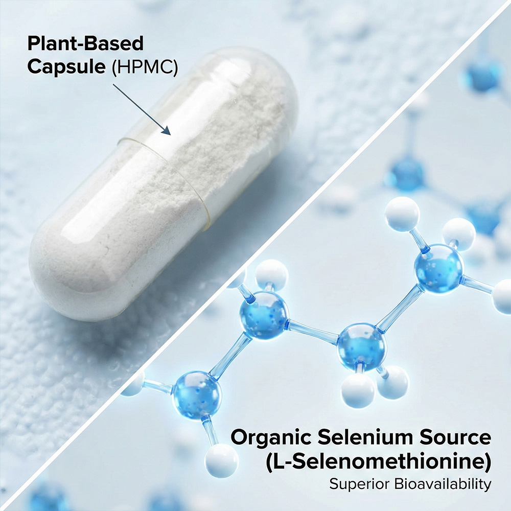 Selenium NAC Supplement, Antioxidant &amp; Immune Regulation, Plant-derived Excipients,Liver Care