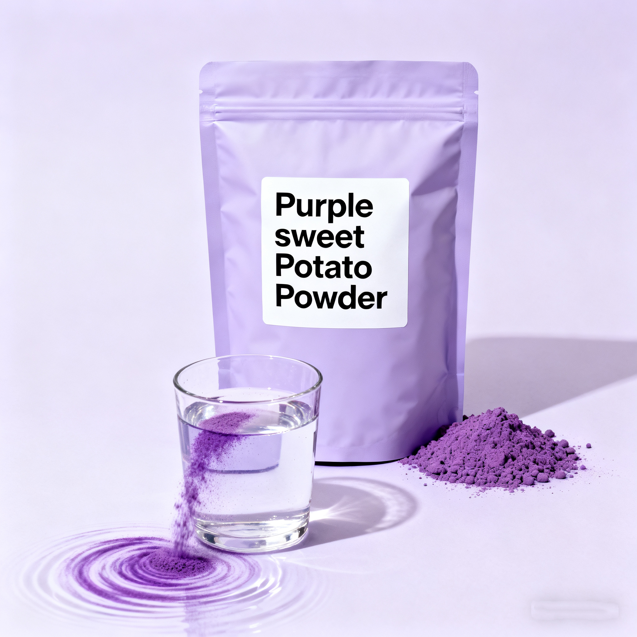 High Fiber Sugar-Free Ube Powder Natural Purple Sweet Potato Fruit Extract Low-Calorie Supplement for Functional Vacuum Packed