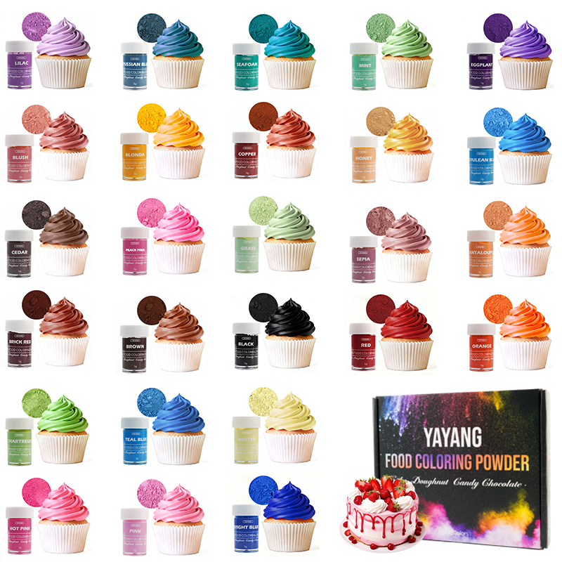 YAYANG 30 Vibrant Colors Powered Food Coloring Food Grade High Concentrated Food Dye For Baking