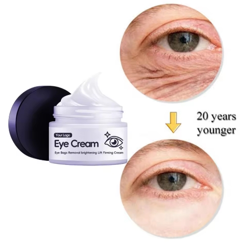 Retinol Collagen Vitamin E Anti-Wrinkle Anti-Aging Peptide Formula Oil Eye Cream for Night Use Women's Vegetarian