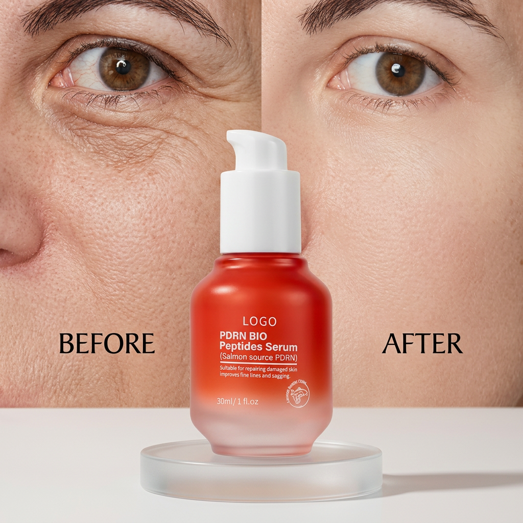 Korean Skincare Salmon DNA PDRN Pink Peptide Vitamin C Niacinamide Brightening Moisturizing Anti-Aging Firming Glow Serum Face