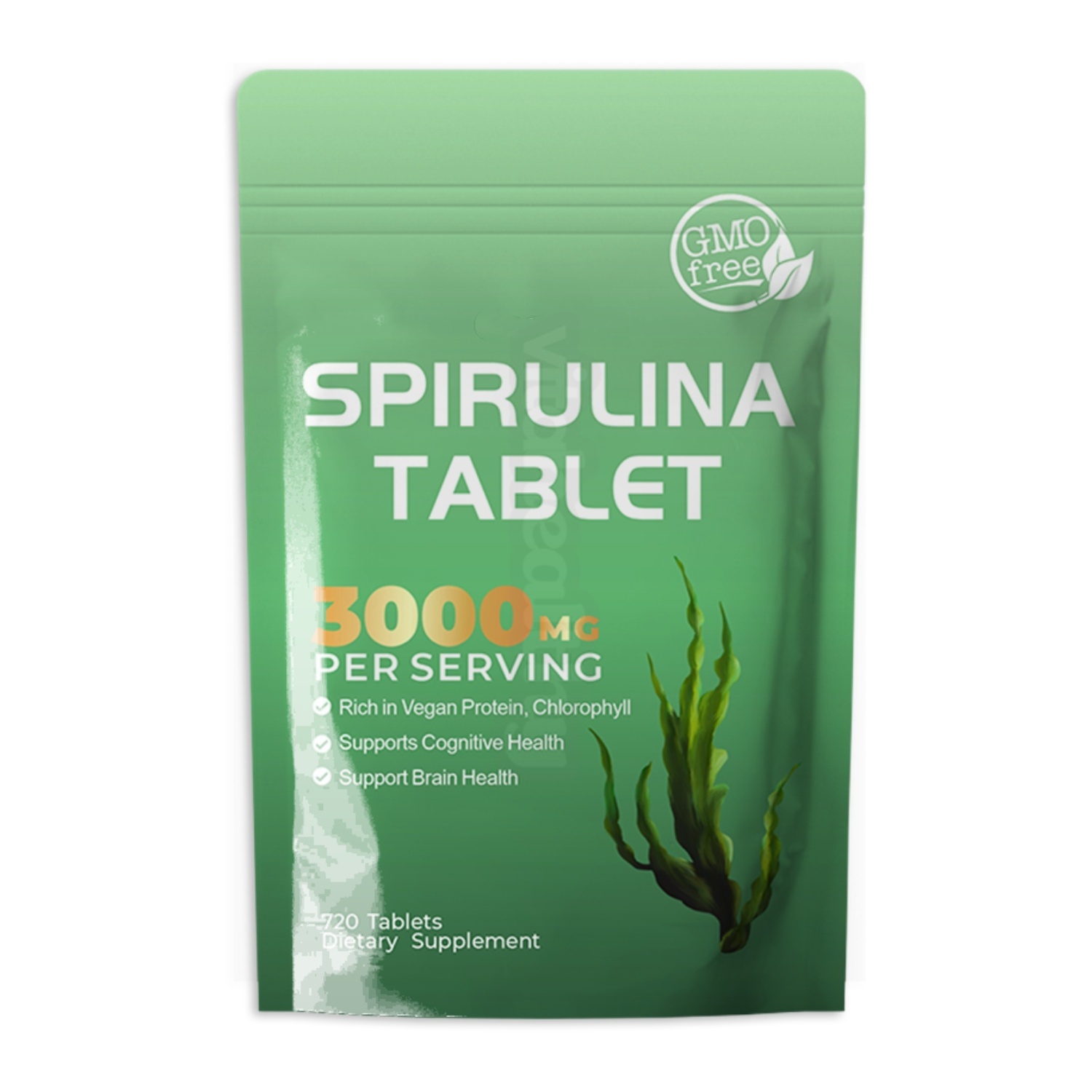 Vitahealthy OEM/ODM Wholesale Price Spirulina Tablet 3000mg Bulk Spirulina Tablet for Heart Support Spirulina Tablets