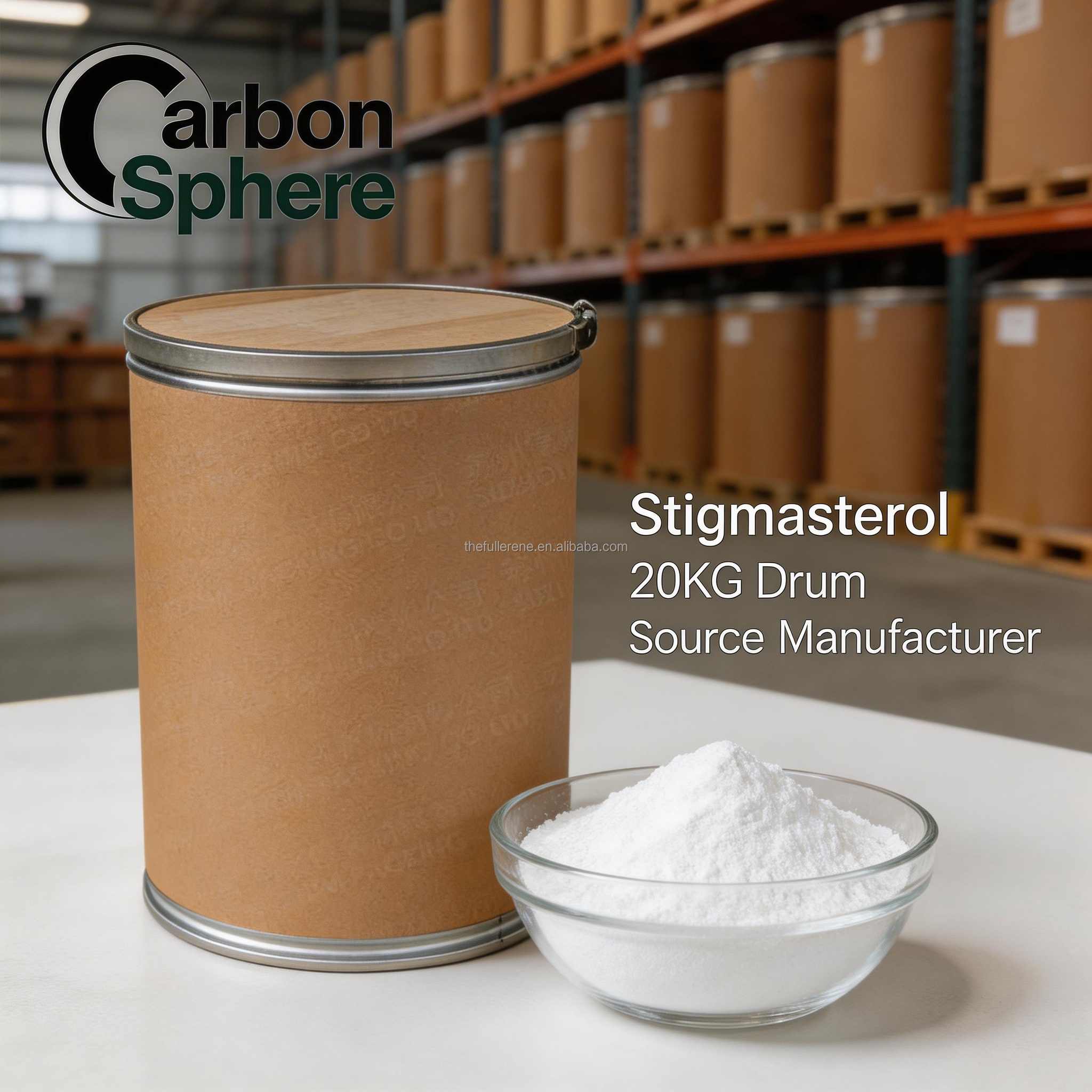 Bulk Cosmetic Grade Stigmasterol Extract Skin Repairing Active Ingredient Beauty Personal Care 95% Pure White Crystalline Powder