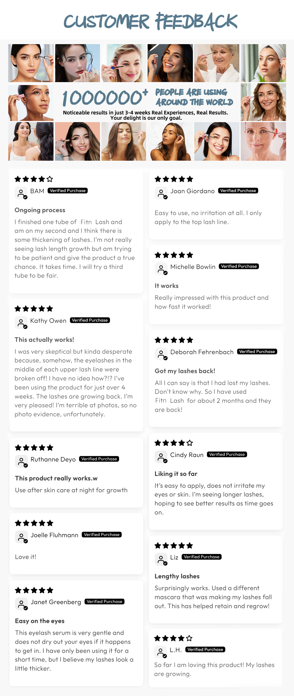 Customer Feedback Reviews