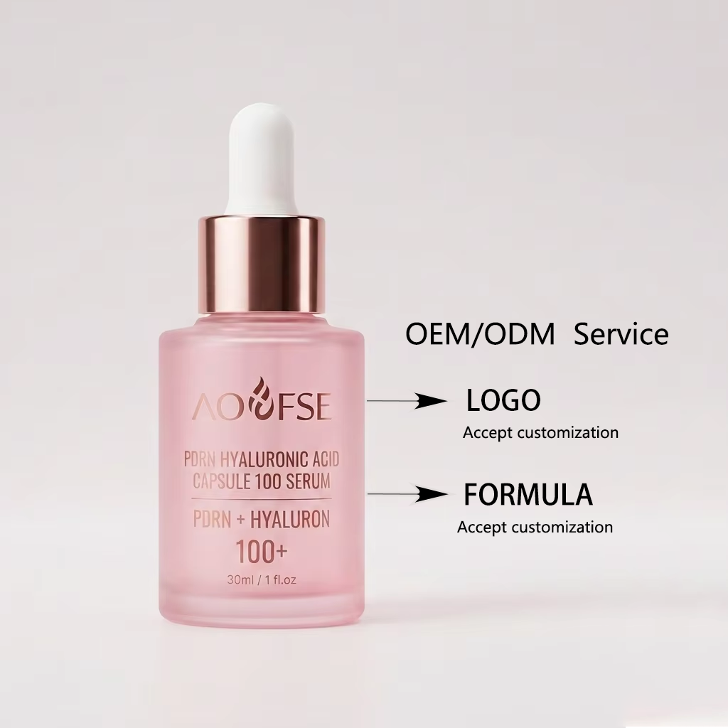 Custom Private Label PDRN Collagen Microcapsule Facial Serum Niacinamide Hydrating Firming Korean Skincare