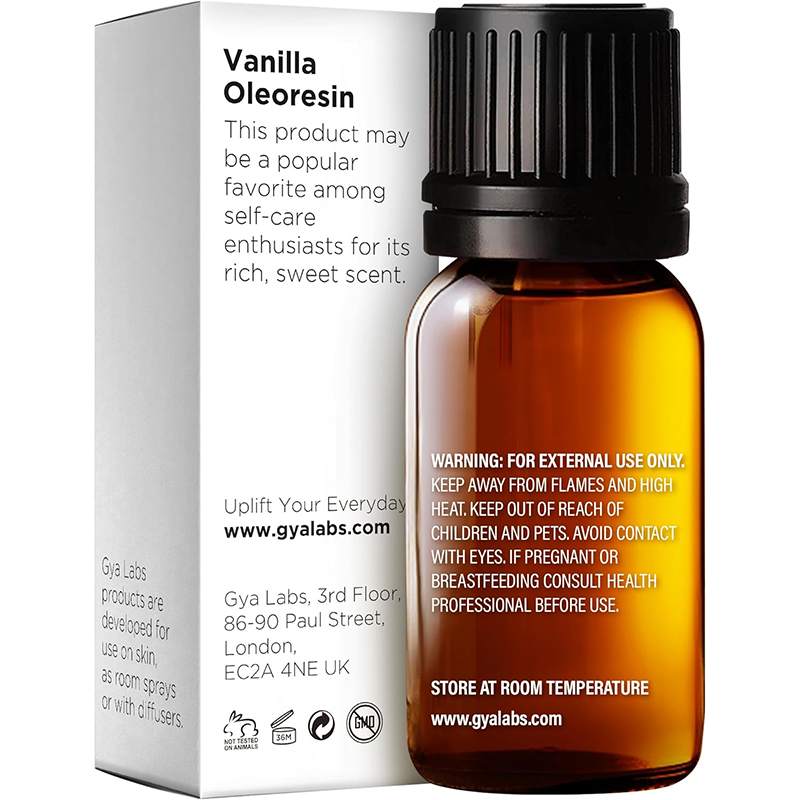 Vanilla Oleoresin Essential Oil 10ml -Suitable for Dry Skin and Damaged Hair Types and DIY Perfume and Candle Perfume Diffuser