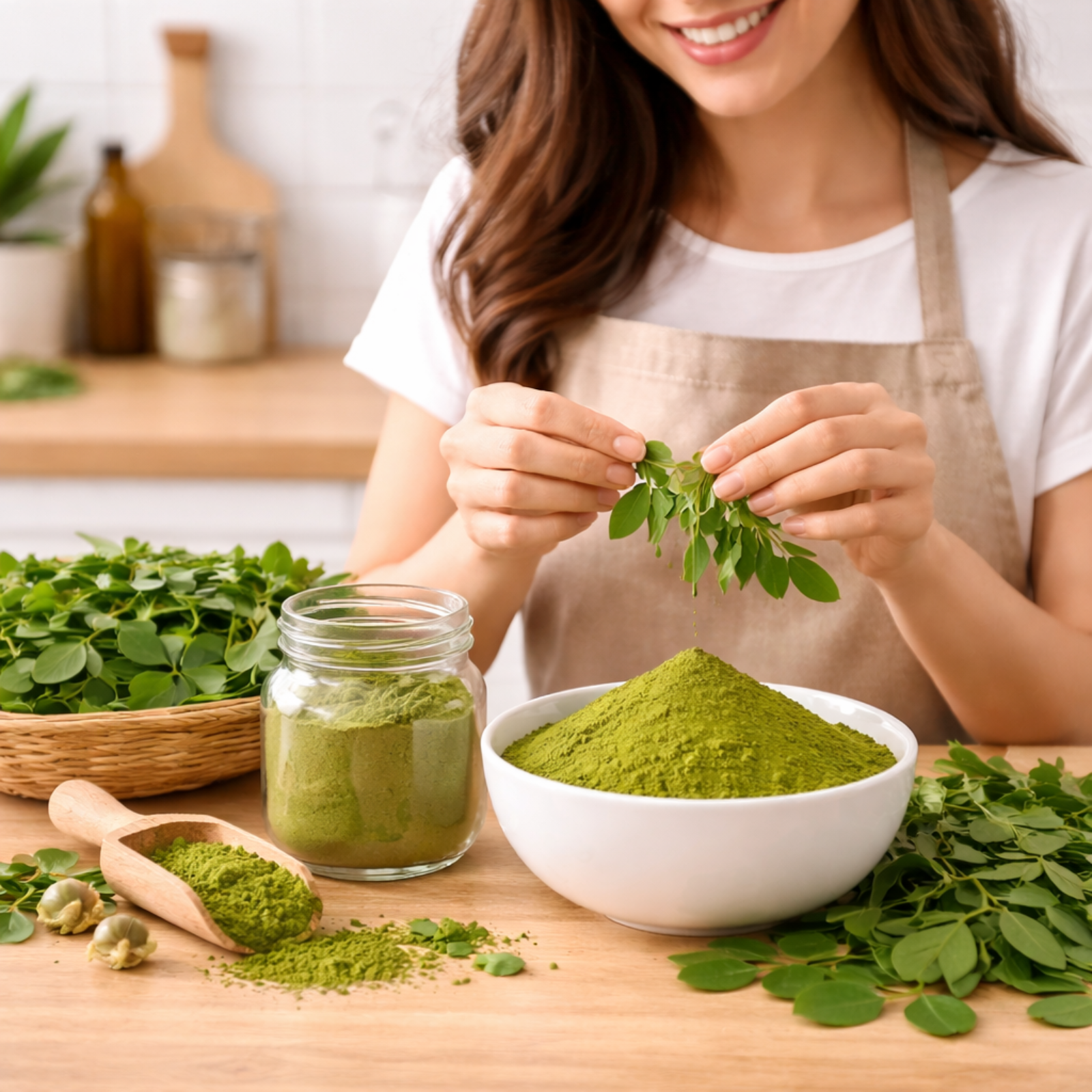 Premium Organic Moringa Oleifera Leaf Extract Powder 100% Pure Fine Mesh | High Purity Bulk Supply Nutraceutical Herbal Use 24
