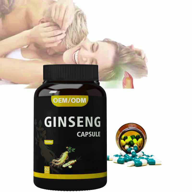 Factory Supply Bulk High Quality Organic High-Fiber Wild Ashwaganda Red Ginseng Capsules 5-Year Shelf Life OEM/ODM Supplement