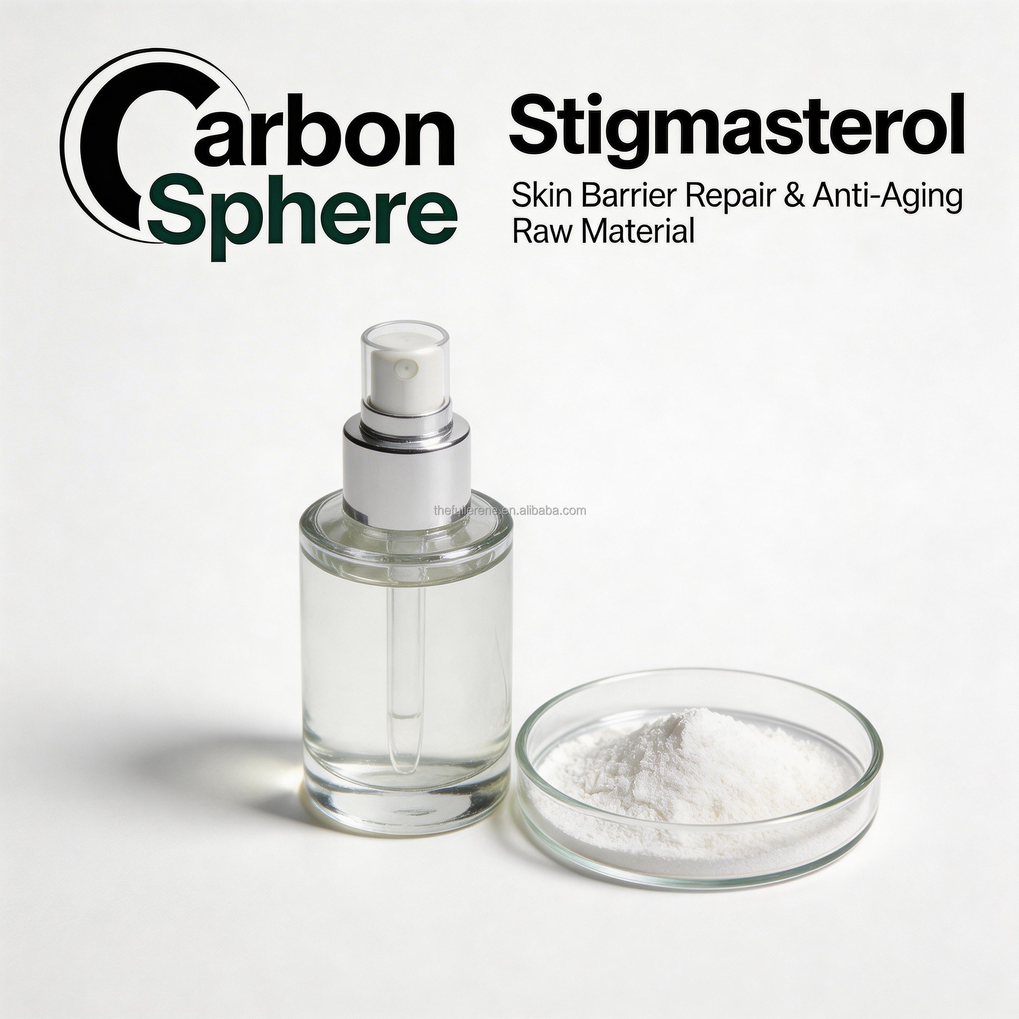 Bulk Cosmetic Grade Stigmasterol Extract Skin Repairing Active Ingredient Beauty Personal Care 95% Pure White Crystalline Powder