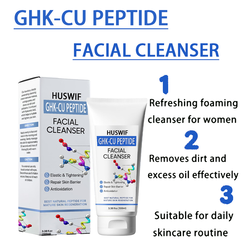 Customize Logo Anti-Aging Anti-Wrinkle GHK-Cu Serum Ghkcu Cream TALLOW HONEY BALM FACIAL CLEANSER Copper Peptide Skin Care Set