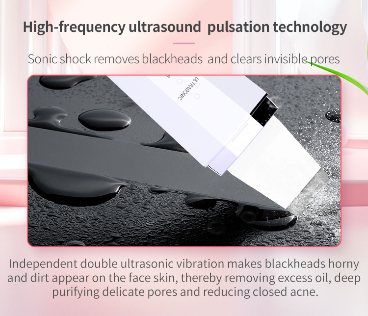 Ultrasonic Skin Scrubber D839 Multi-Mode Facial Cleansing Device For Blackhead Removal, Pore Deep Cleansing &amp; Skin Exfoliation