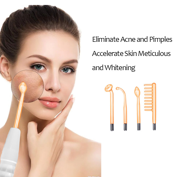 Darsonvals High Frequency Facial Machine Portable Comb Therapy Wand Face Care Acne Treatment Beauty Equipm