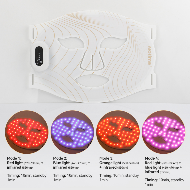 2026 Infrared LED Mask Korean Red Light Therapy Face &amp; Neck Mask High Quality P3.9 LED Module For Acne Home Use Silicone
