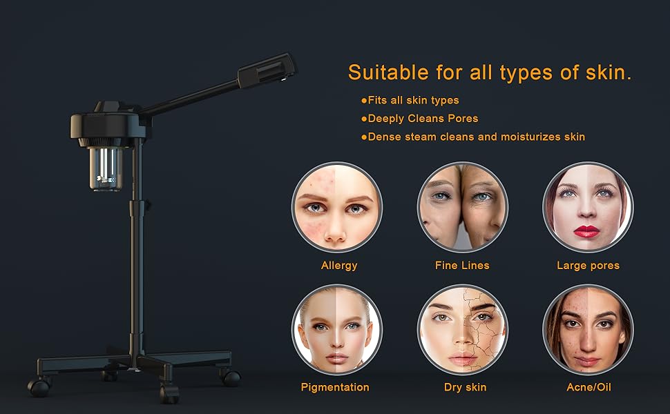 Facial Steamer Therapy Steamer Salon Ozone Steaming Ion Sprayer Skin Beauty Care Machine For Spa