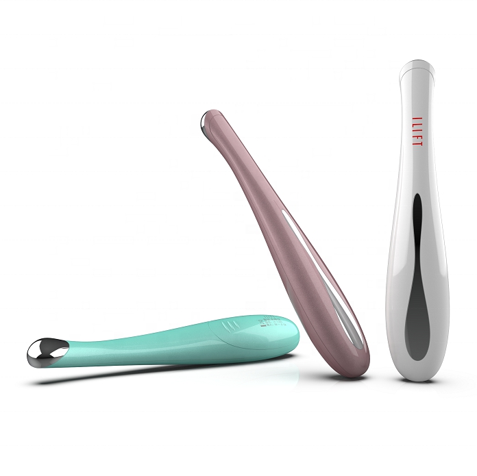 Vibrating Heating LED Light Eye Massager Anti-Puffiness Wrinkle Remover Skin Tightening Handheld Beauty Device For Home/Office