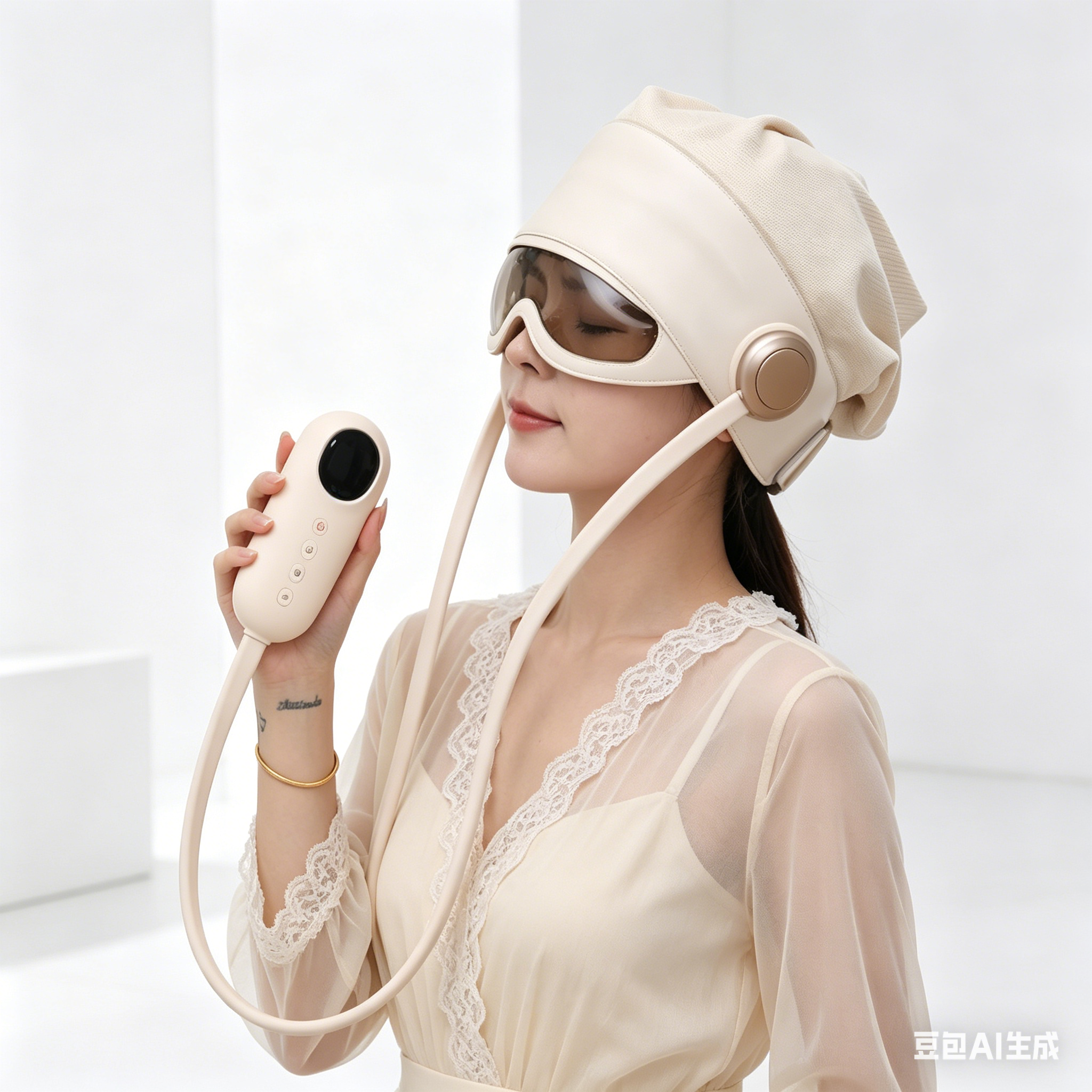 New Electric Thermal Air Pressure Head Massager Hot Sale Sleep Aid Relief Relaxing Apparatus Smart Silicone Eye Massager