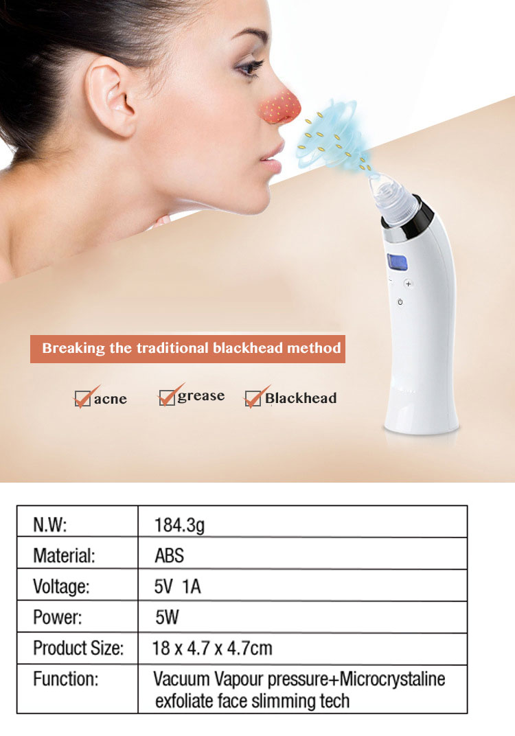 Comedo suction beauty machine function 1