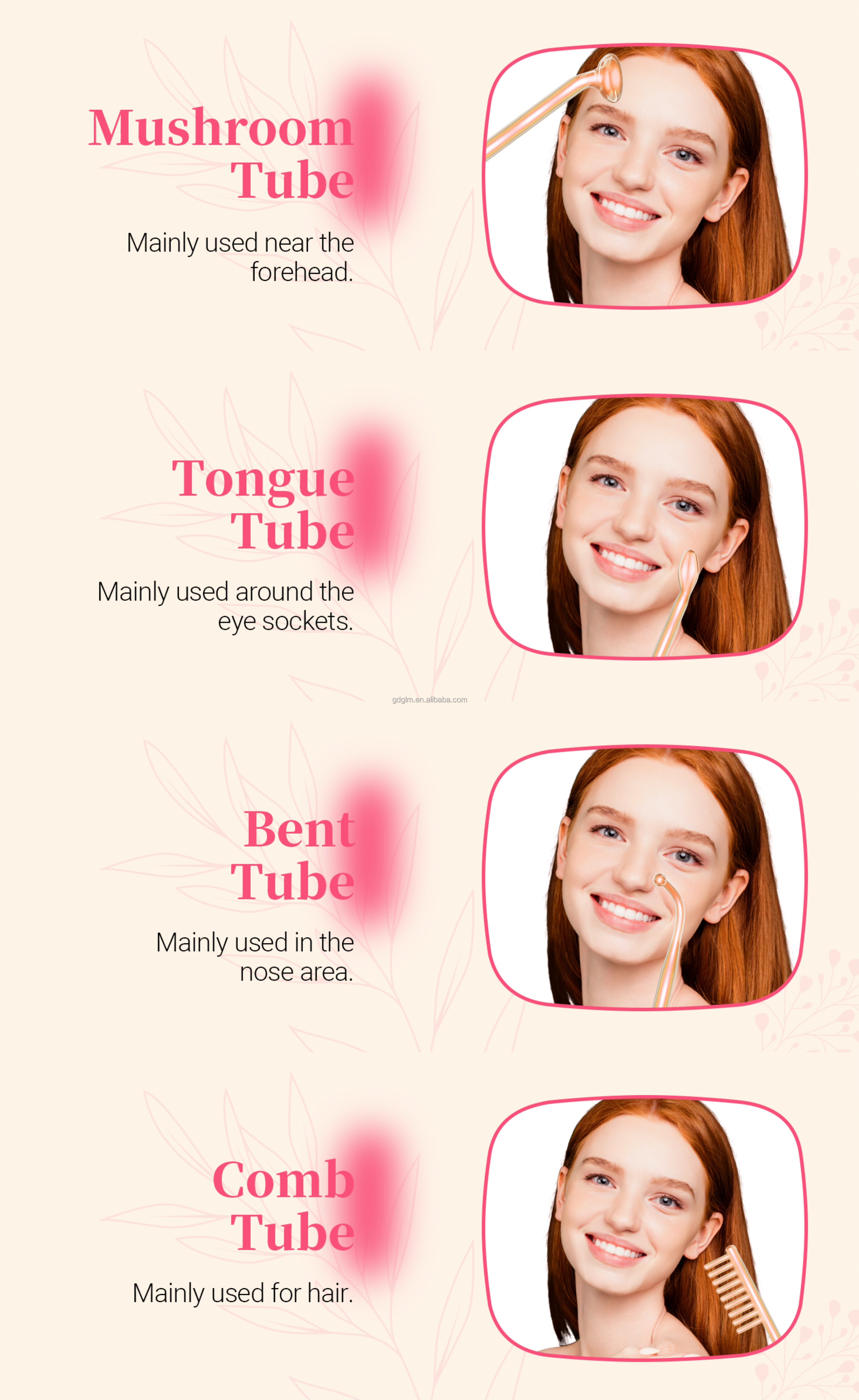 High Frequency Portable Facial Therapy Wand for Home Use Skin Care Acne Treatment