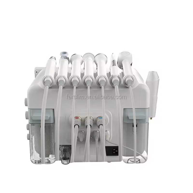 Desktop Oxygen Hydra Bipolar Thermal Wave Skin Rejuvenation Microdermabrasion Deep Cleaning &amp; Lifting Beauty Tool For Massager