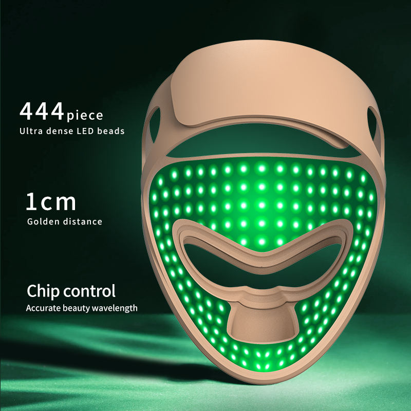 New 3D Silicone Full Face LED Red Light Facial Mask Photon Rejuvenation Instrument Face Anti Aging Face &amp; Neck Massager