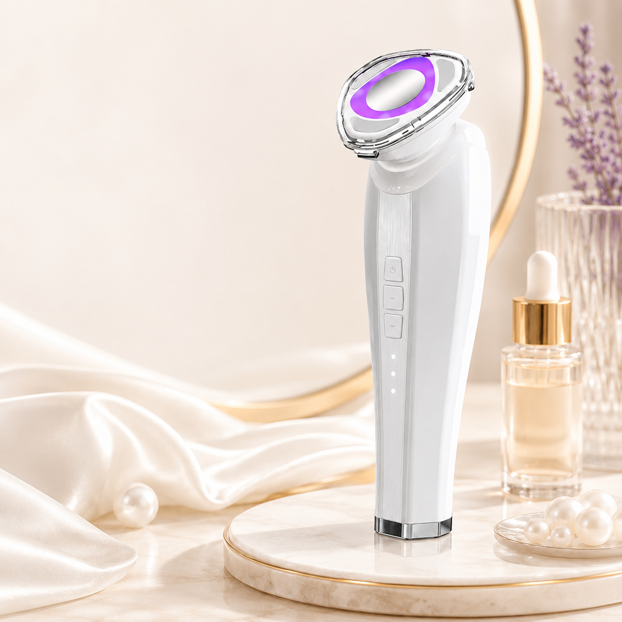 Facial Massager Heating and Cooling Beauty Device Warm Lift Cool Soothe Home Use Face Lift Anti Aging Skin Beauty Device