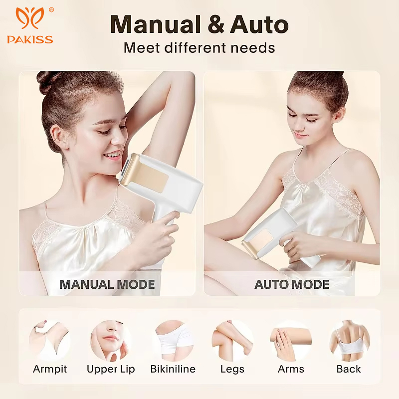 Custom Logo Brand Portable IPL Hair Removal Device With 3 Replacement Heads Handheld Electric Epilator Device For Home Use