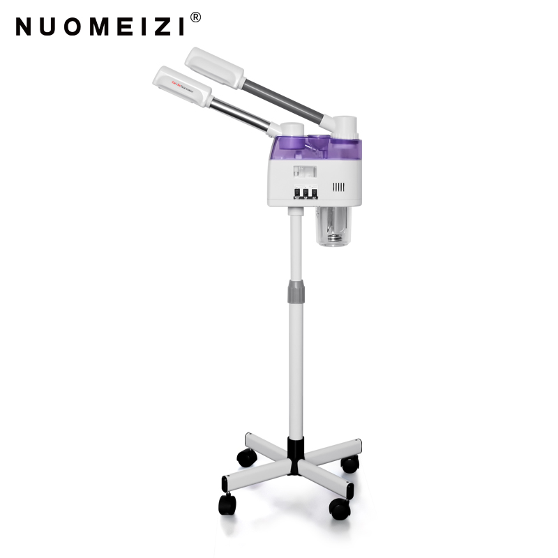 Face Steaming Device 2 in 1 Nano Ionic Hot Professional Spa Luxury Stand Ozone Steam Manual Facial Machine Steamer