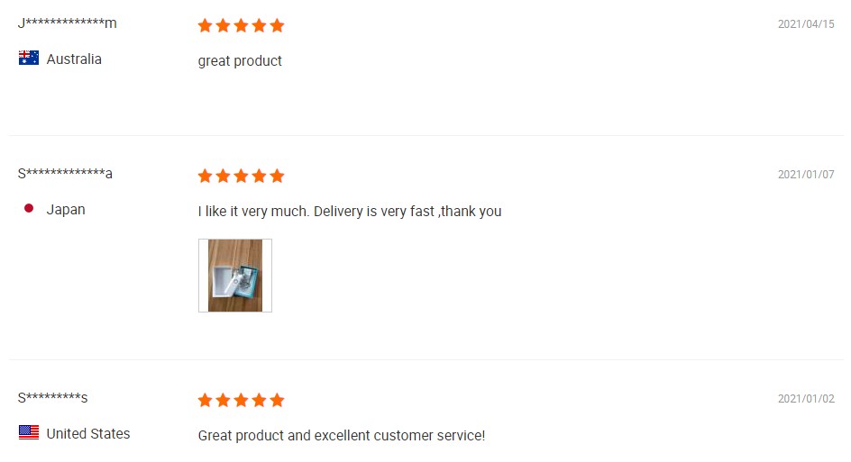 Customer review feedback 2