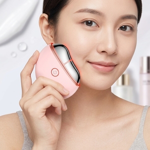 2026 Hot-selling Face Lifting Device EMS Heating Massage Device Vibration Adjustable Handhold Beauty Device Red Light Therapy
