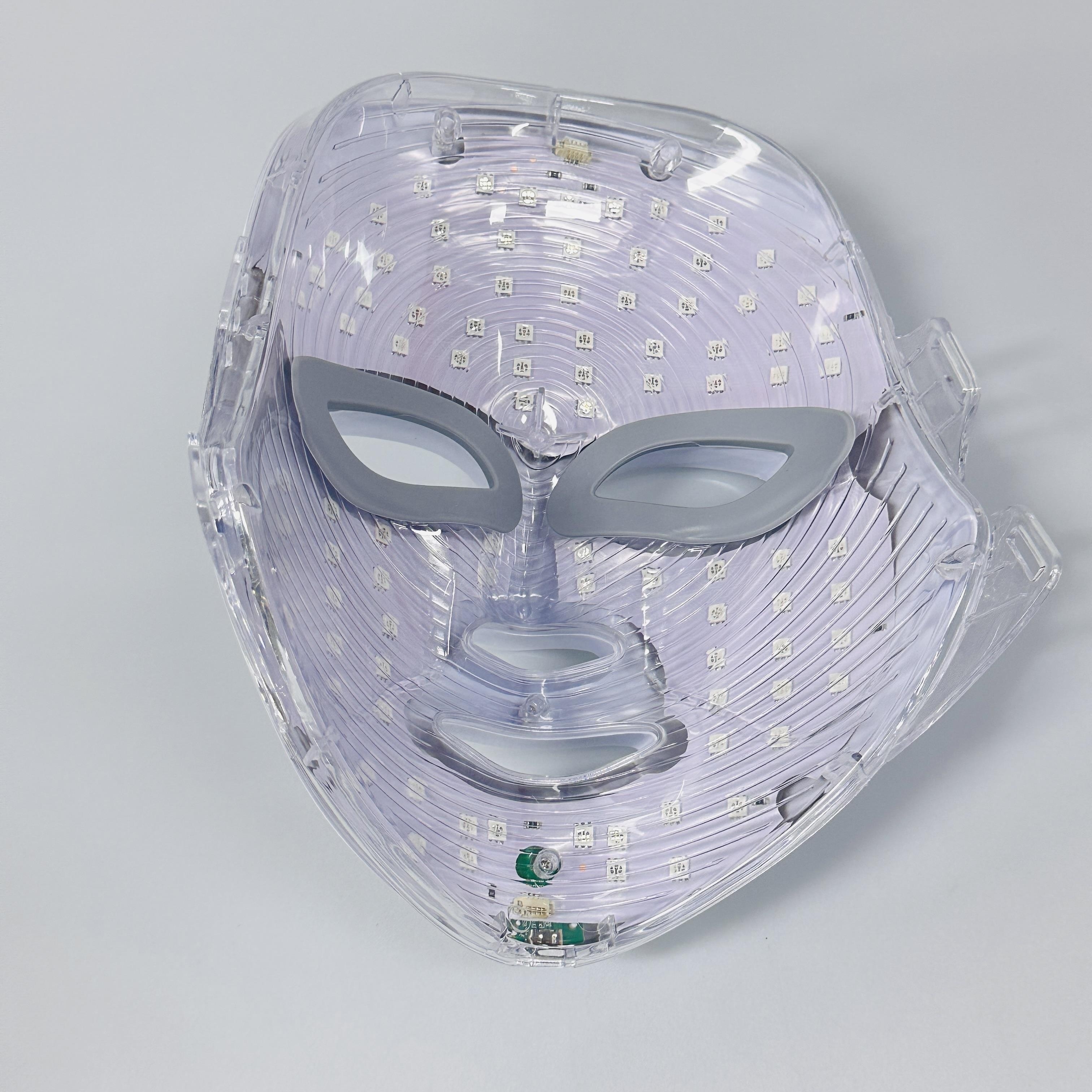 OEM ODM 7 Color LED Photon Mask Wireless Rechargeable Facial Massager Anti Wrinkle Skin Lifting Beauty Equipment