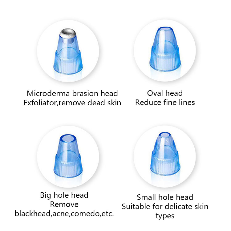 Home Use 4 in 1 Electric Vacuum Blackhead Remove Acne Oil Cleaner Blackhead Remover Whiteheads Remover Peel Off