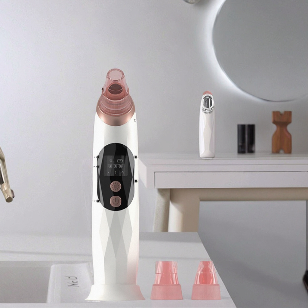Silicone Vacuum Blackhead Acne Remover USB Charging Heating Absorption Technology Nose Face Blackhead Whitehead Remover Electric