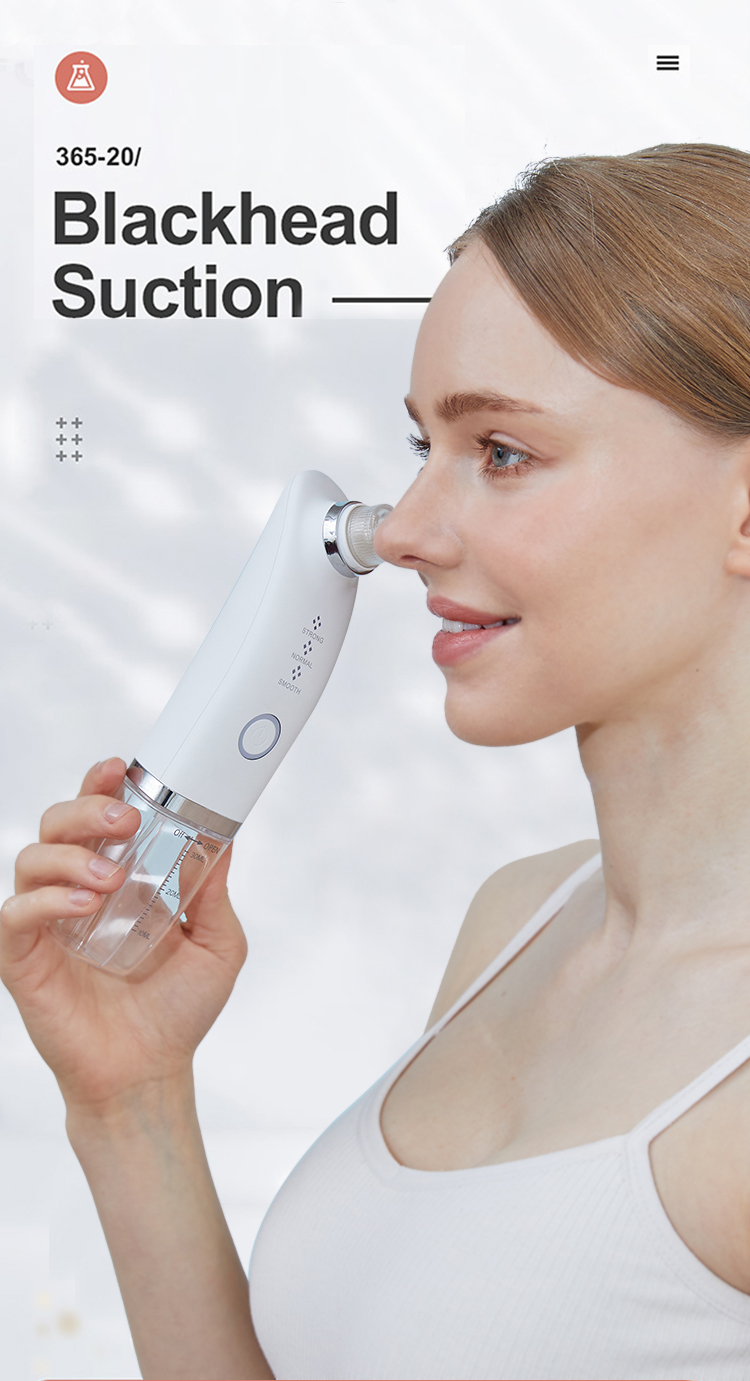 Factory Wholesale Mini Powerful Hydra Vacuum Facial Blackhead Remove Exfoliator Hydro Pore Cleaning Facial Home Use Device
